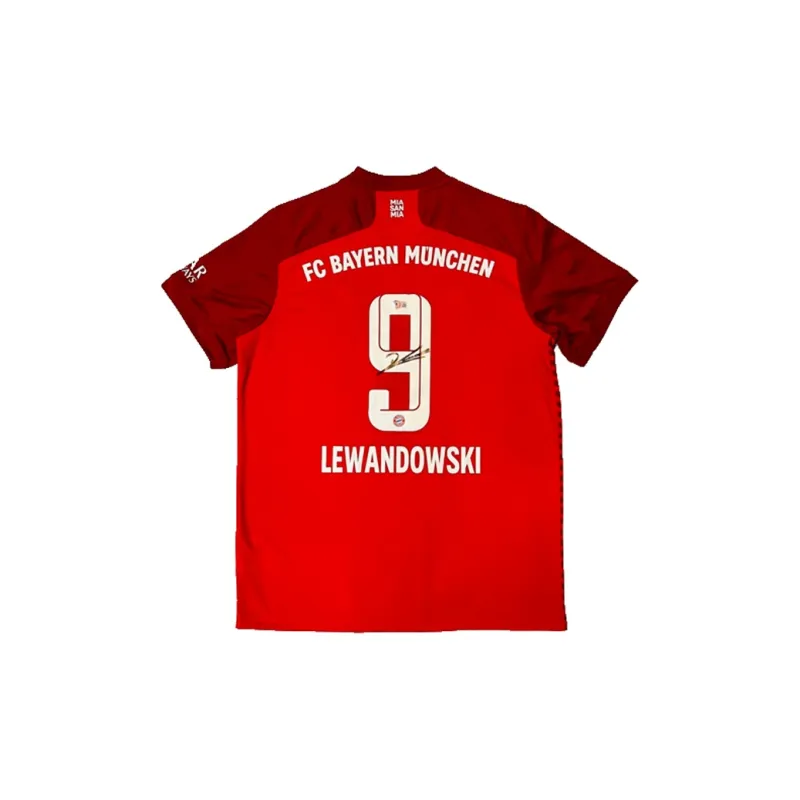 Three For Bayern Munich Team Jersey Exquisite Mounting, Outer Frame Approx. 65x85cm-1