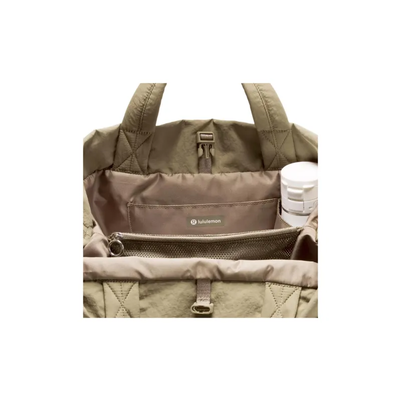 Lululemon Polyester Spandex Shoulder Bag Crossbody Bag Handbag Regular Unisex Light Brown-2