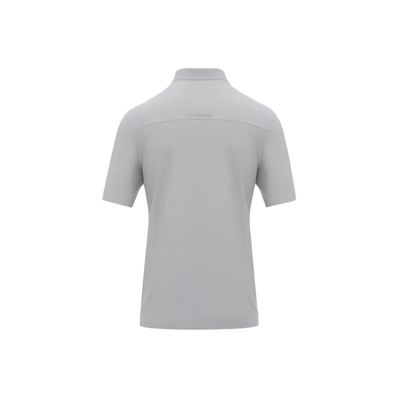 LI NING 1990 Golf Series Polo Shirt Men's Lunar Surface Gray-1