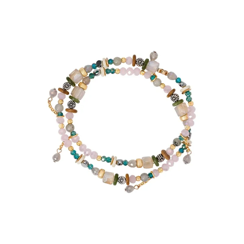 SHINE Alloy, Copper, Synthetic Crystal Bracelets Unisex-0