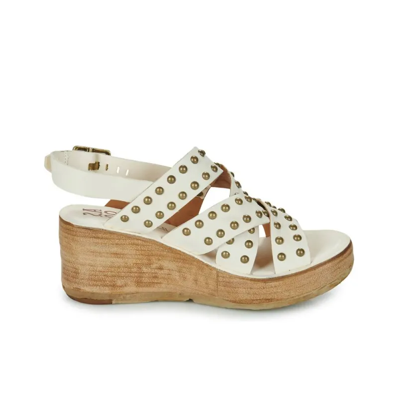 AirStep NOA STUD Roman Sandals Women's White-1