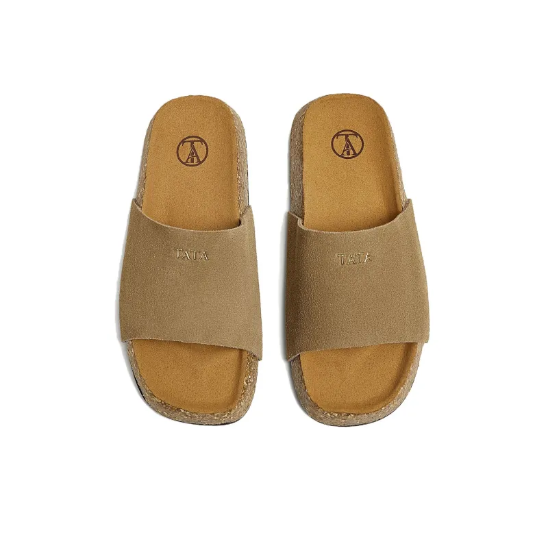 TATA Leather Patchwork Slide Slippers Women's-2