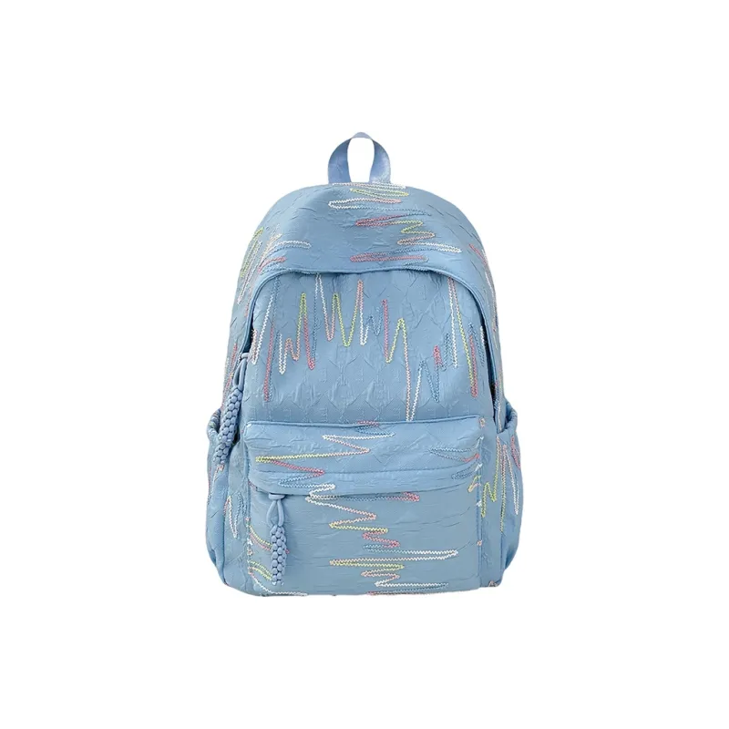 AIBAG Nylon Backpack Unisex White/Black/Yellow/Blue/Pink-16