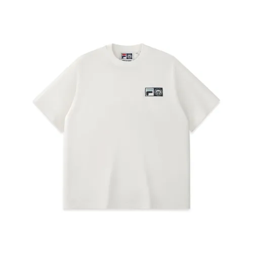 FILA FUSION T Shirt Unisex Cloud White WT