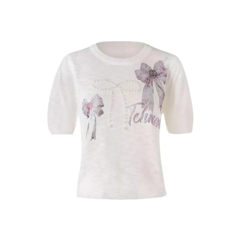 TCH T Shirts Women's White-1