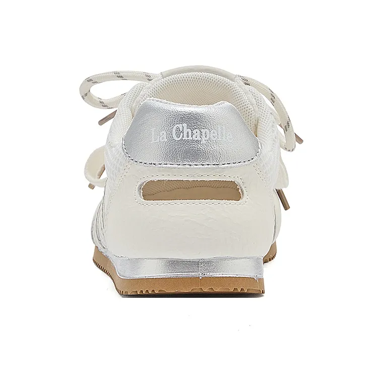 La Chapelle Abrasion Resistant Rebound Low Top Casual Shoes Women's White-5
