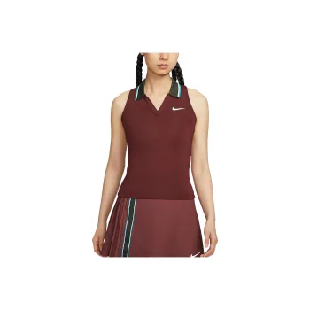 Nike Court SlamDri Fit Tank Top Women's Dark Team Red/Cactus Green/White