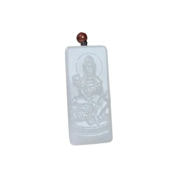 BUDOUXIAOAI Pendants White Jade/Pale Greenish White Jade Unisex