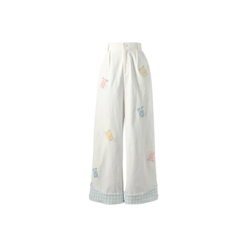 KKX Casual Pants Women's White-0