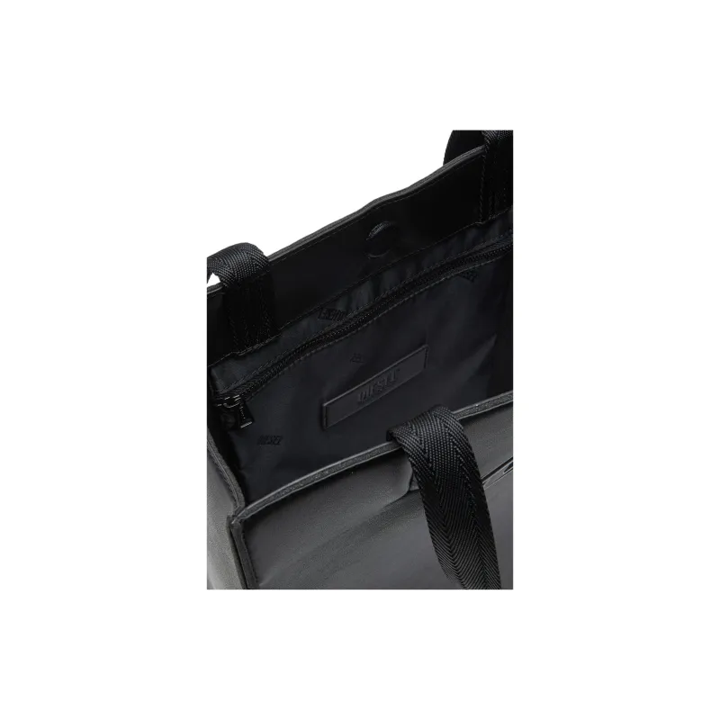DIESEL Polyurethane Tote Bag, Shopping Bag, Handbag Regular Women's Black-3