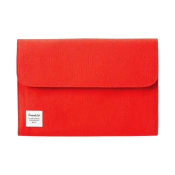 LIHITLAB Cotton Trunk Bag Clutch Tubas Unisex Red
