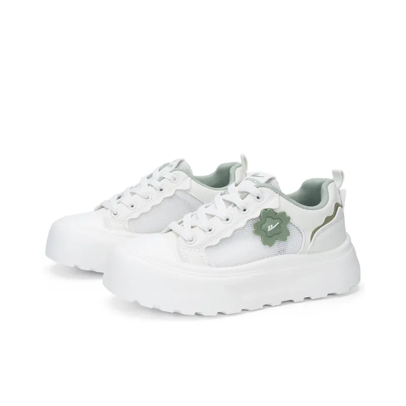 Warrior Abrasion Resistant Low Top Casual Shoes Women's Beige Green-1