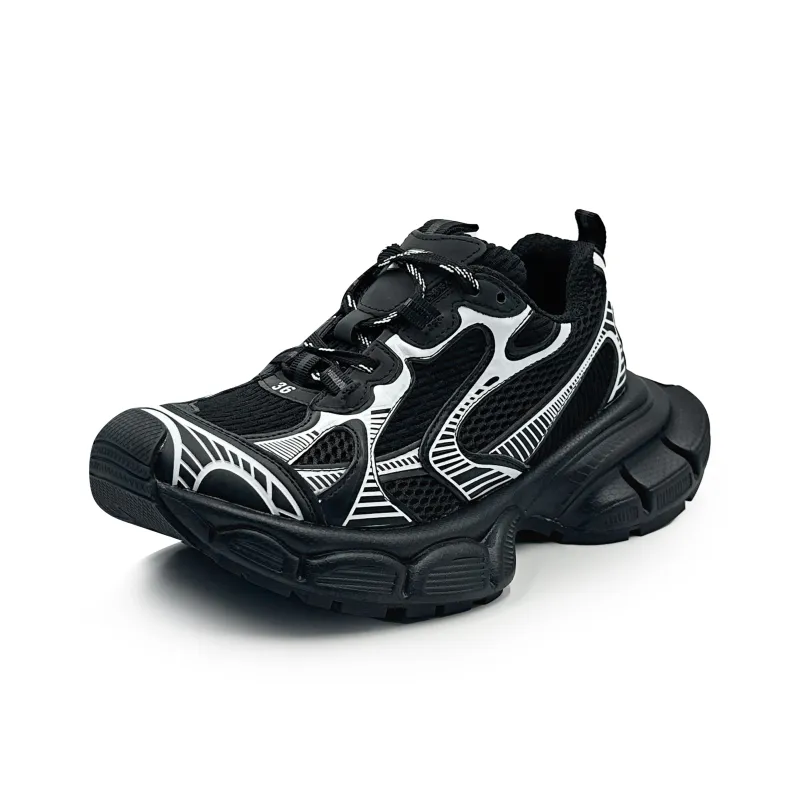 Hong Kong Meng Slip Resistant, Breathable, Height Increasing Low Top Chunky Sneakers Unisex-36