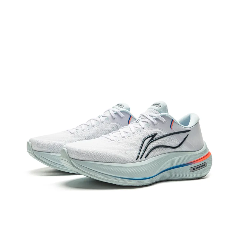 LiNing Height Increasing Cushioning And Abrasion Resistant Low Top Casual Running Shoes Men's Standard White-2