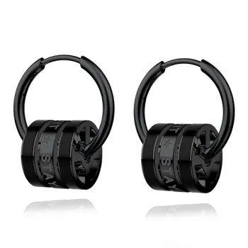 RAWNESS Titanium Steel Stud Earrings Men's