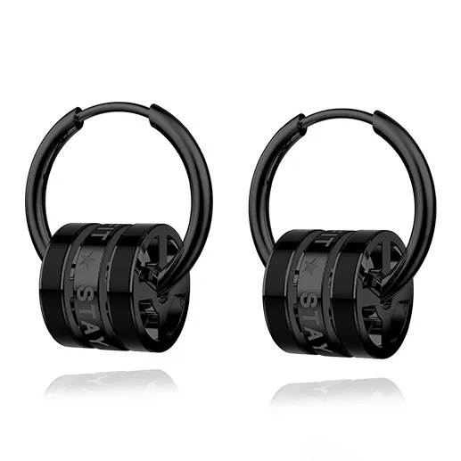 RAWNESS Titanium Steel Stud Earrings Men's-8