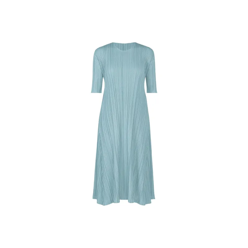 PLEATS PLEASE ISSEY MIYAKE Short Sleeved Dress Women's Blue-0