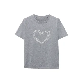CHARM PICK T Shirts Women's Gray