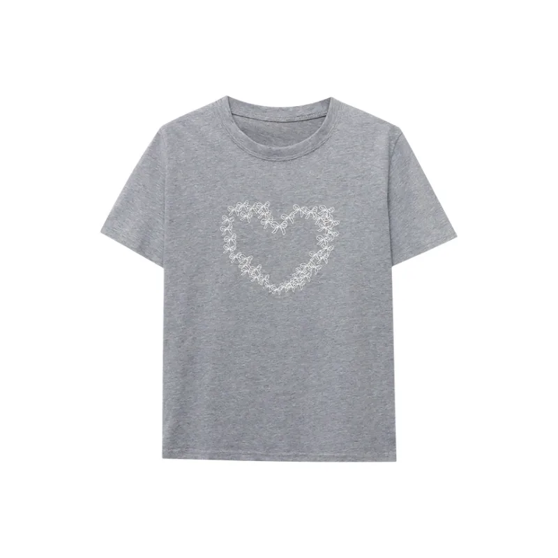 CHARM PICK T Shirts Women's Gray-0