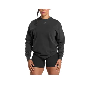GYMSHARK Sweatshirt Women's Black
