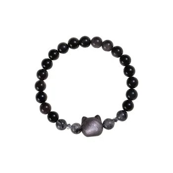 ZUIWENGLANGYASHANWENCHUANG Obsidian Jade Bracelets Unisex