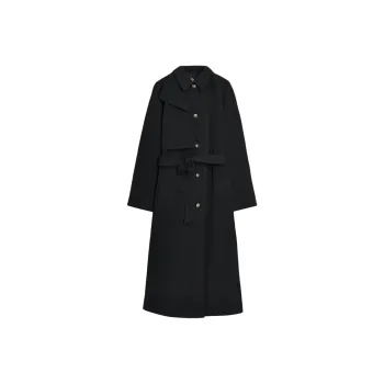 ZARA Trench Coats Women's Black