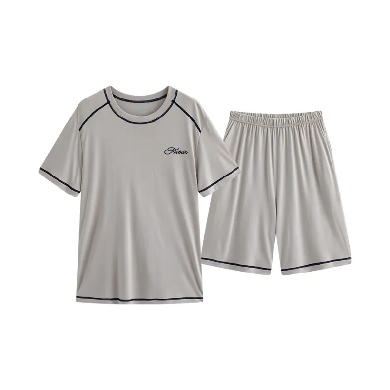 Close fitting Areas Pajama Set Men's-0