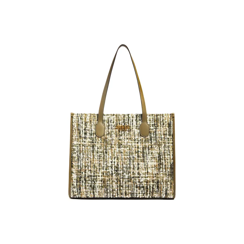 GUESS Tote Bag Shopping Bag Shoulder Bag Handbag Women's Green-0