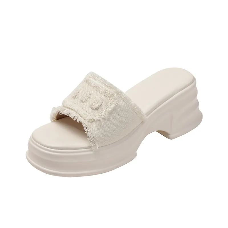 TATAYA Rubber Sole Abrasion Resistant Slide Slippers Women's-0