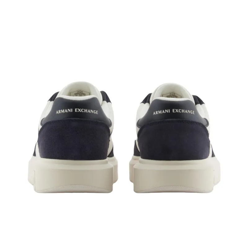 ARMANI EXCHANGEAE Low Top Skateboard Shoes Men's White-4