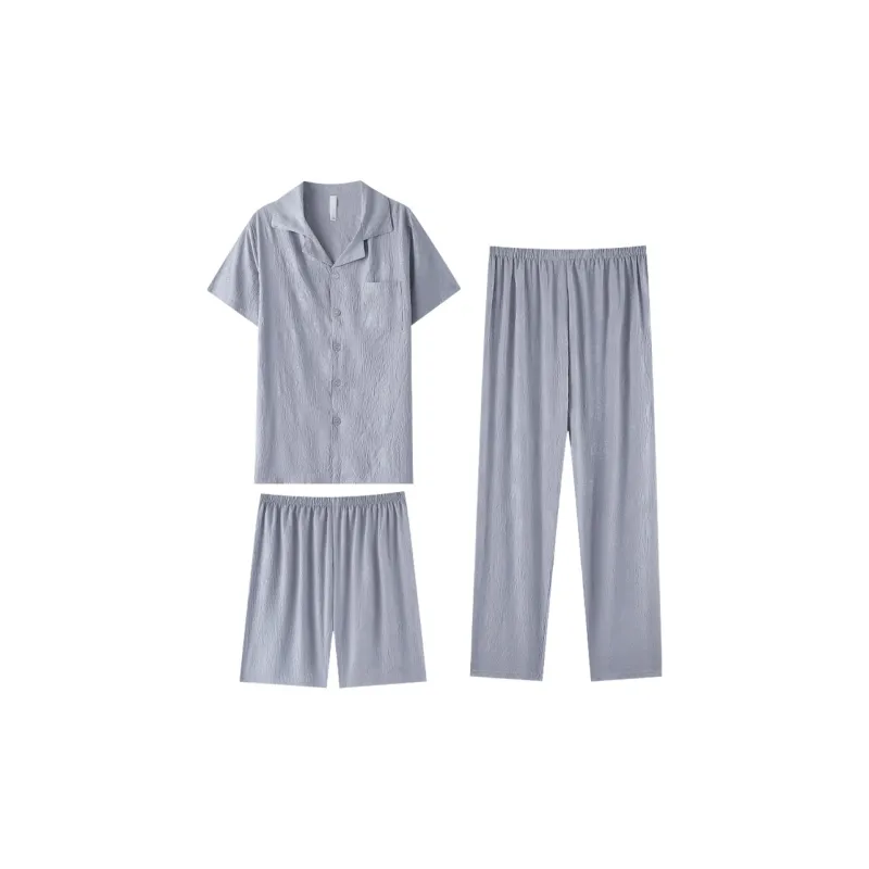 Cotton Gene Pajama Set Men's Combo Set-4