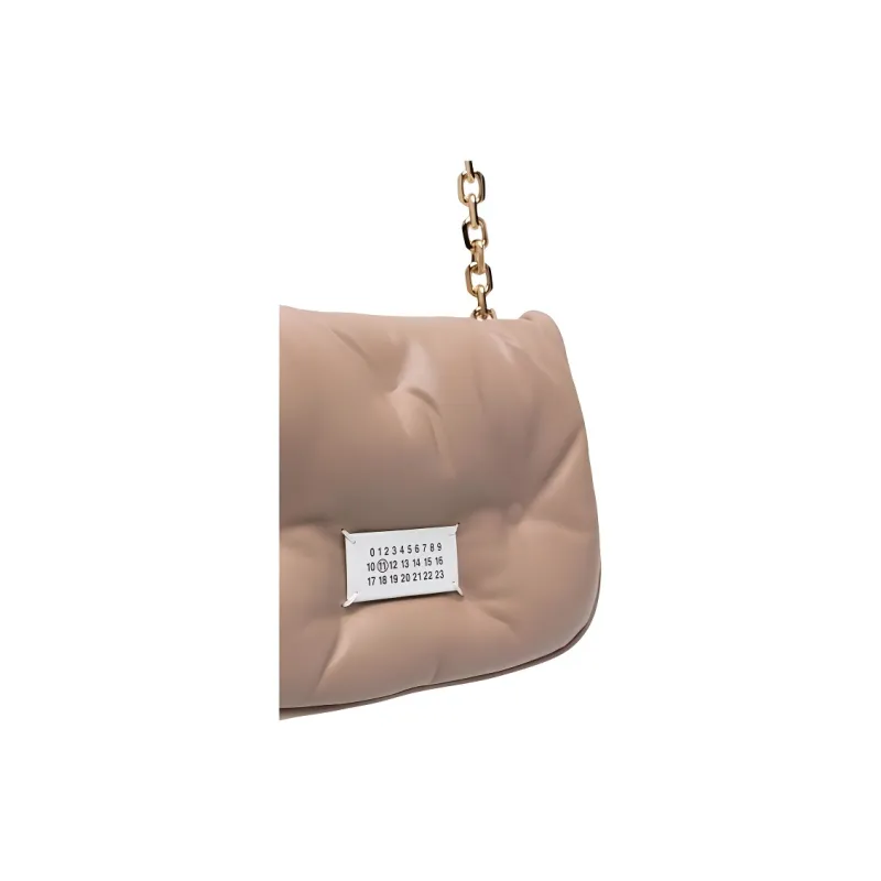 Maison Margiela Glam Slam Lambskin Crossbody Bag, Shoulder Bag Trumpets Women's Beige-4