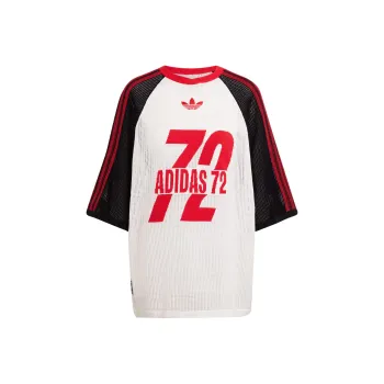 Adidas Originals SS25 Soccer Jersey Women's White/Black/Light Scarlet