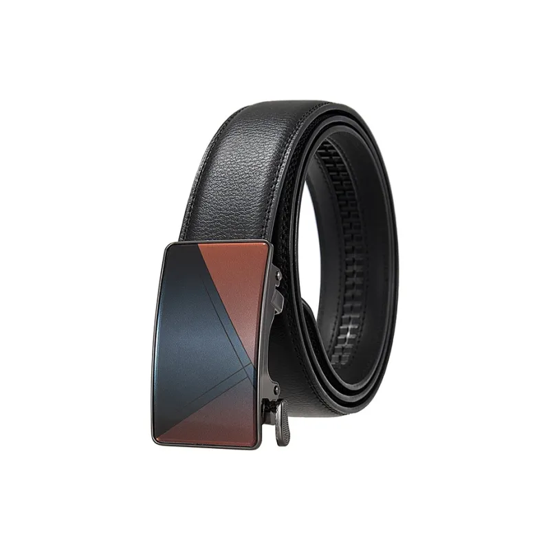 YUZHAOLIN Cow Leather Belts Men's Width 3.5CM-0