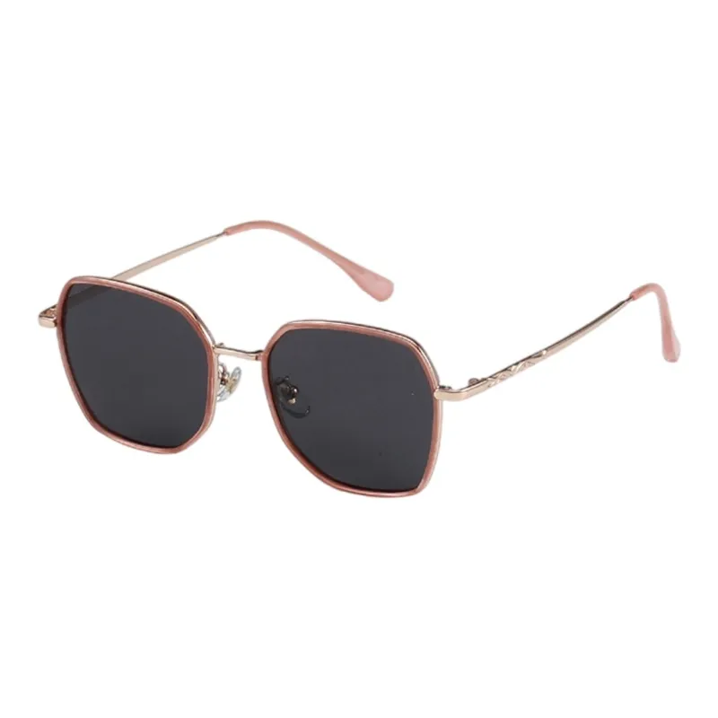 PRETTYALLUSION PC Metal Square Sunglasses Women's-0