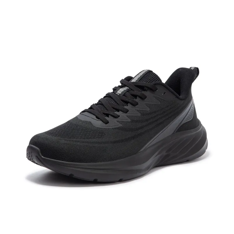 361° Cushioning Wear Resistant Low Top Running Shoes Men's Black-2