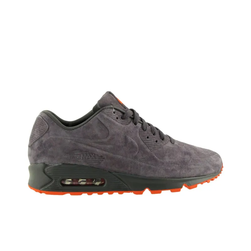 Nike Air Max 90 Anti Slip Wear Resistant Low Top Casual Shoes Unisex Charcoal Black Orange-1