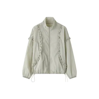 SHUXI Jackets Women's Mist Tea Brown