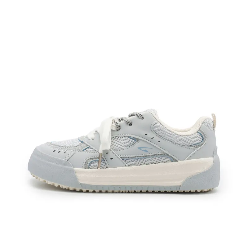 DEERWAY Abrasion Resistant Lightweight Slip Resistant Low Top Casual Shoes Women's Haze Blue-0