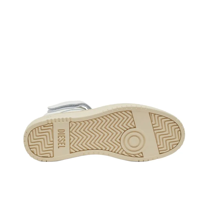 DIESEL S Tracker D Mid Top Skateboard Shoes Men's White-6