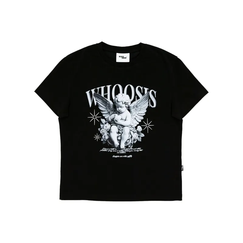 WHOOSIS Set in Sleeve T Shirt Women's-4