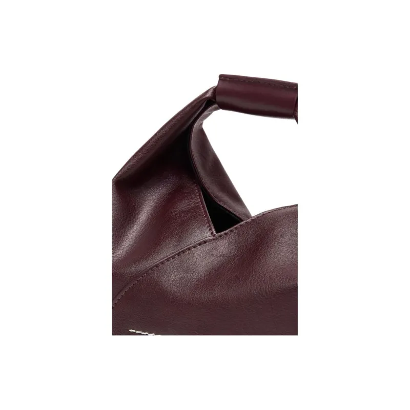 MM6 Maison Margiela Polyurethane Shoulder Bag, Crossbody Bag, Handbag Women's Dark Red-4