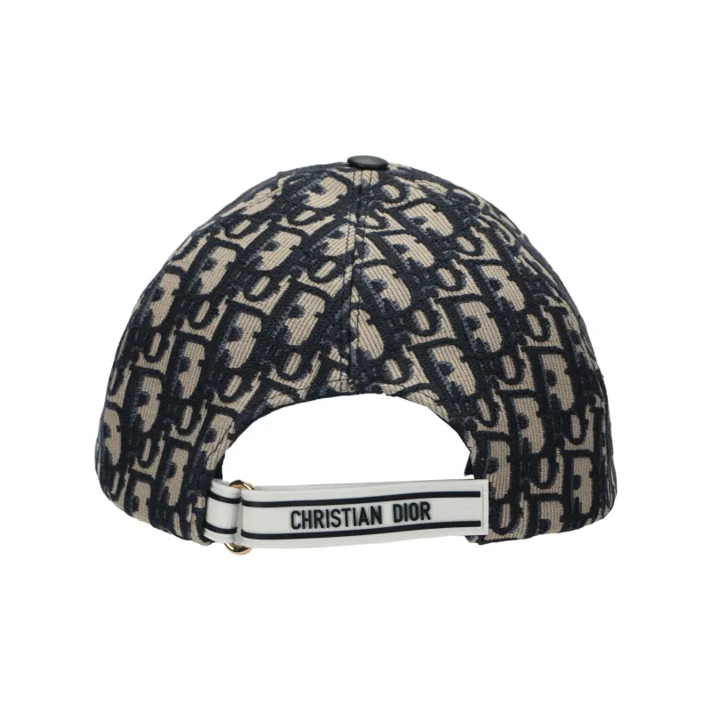 DIOR Sheepskin Baseball Caps Unisex Brown/Blue-3