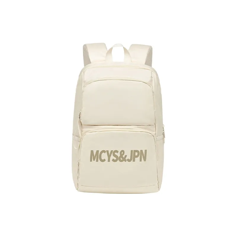 Yohji Kimura Oxford Backpack Unisex Beige/Black-0