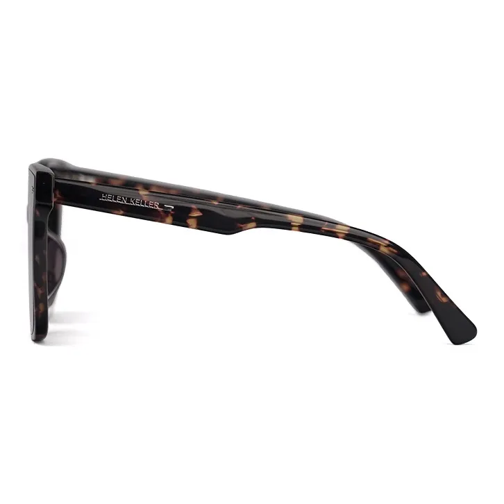 HELEN KELLER Plate Frame Square Sunglasses Unisex-11