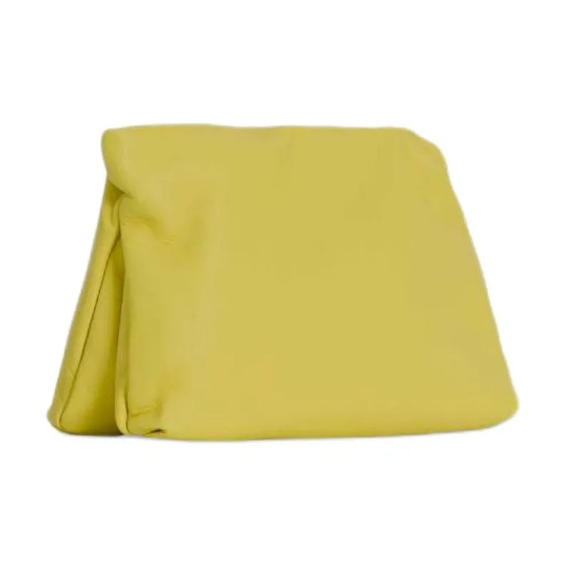 THE ROW Goatskin One Shoulder Clutch Women's Rusty Copper Yellow-1