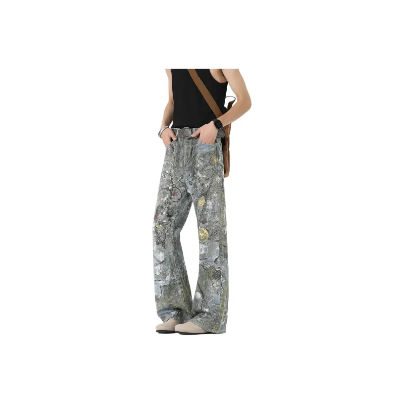 FALIAMS Jeans Unisex Gray-0