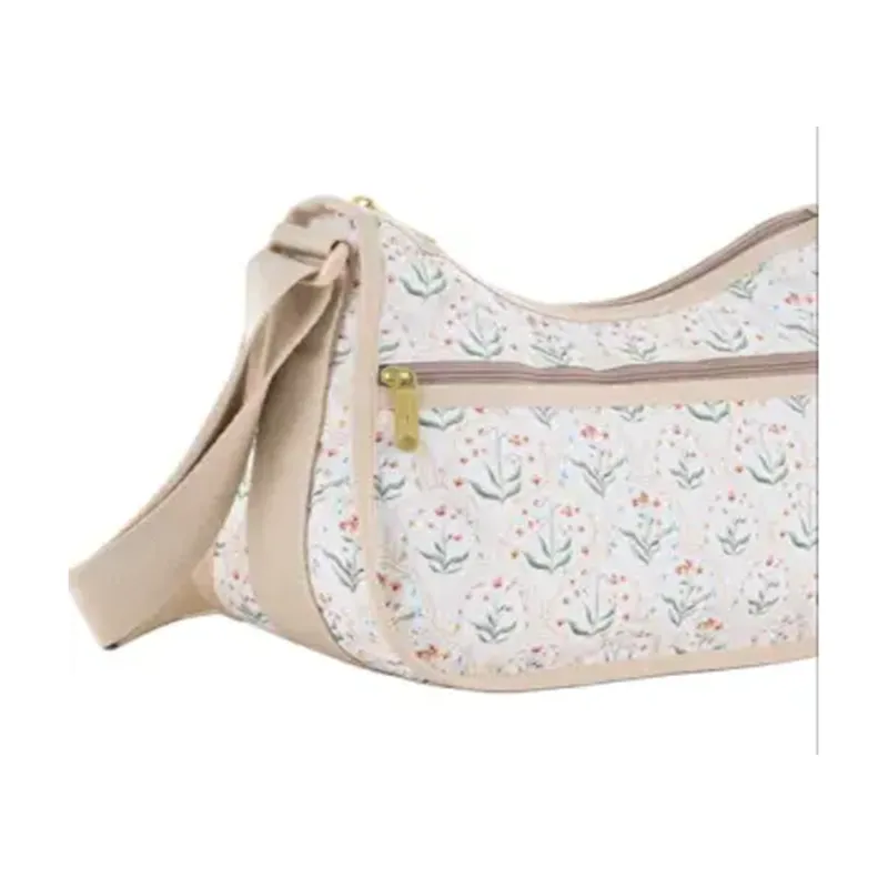 LeSportsac Fabric Shoulder Bag Medium Size Women's Beige-2