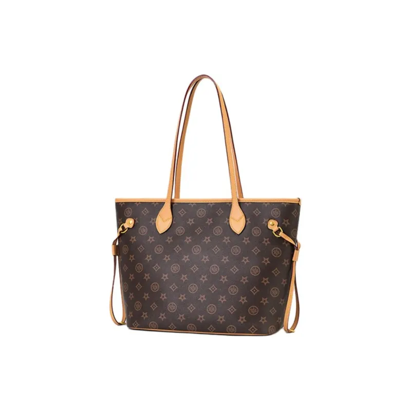 DAPHNE PVC Tote Bag, Shopping Bag, Handbag, Shoulder Bag Tubas Women's Coffee-1