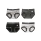 4 Pack (Heather Gray+Dark Gray+Black+White)